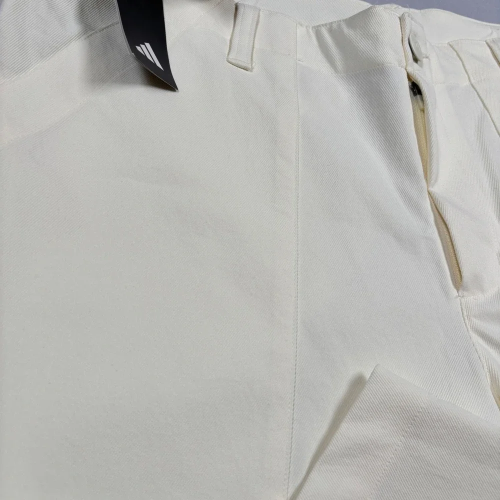 Adidas Go-To Prog‎ Pant Mens 36x32 Ivory Loose Fit Straight Leg Golf IQ2966 NWT